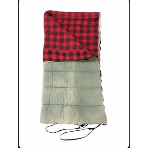 Vintage Kelty Heavyweight Sleeping Bag Sz 75x38 Made USA Polyester Green/Red Y2K